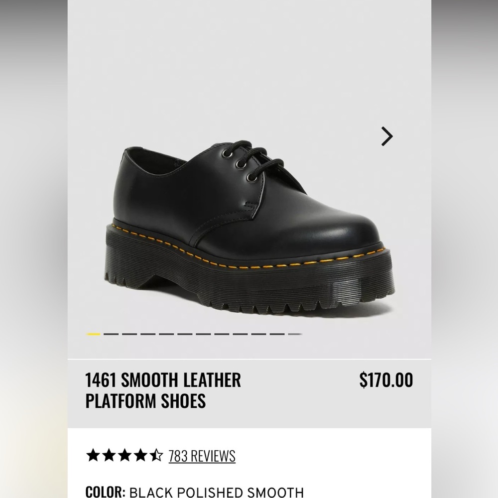 Doc Marten platform 1461